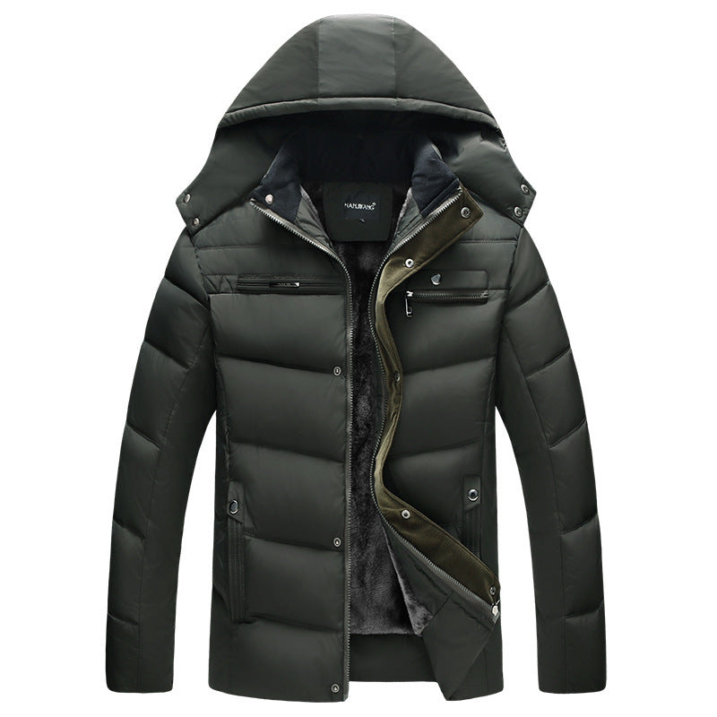 Winter coat with thickened cotton padded jacket