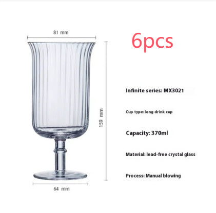 American Cold Ice Latte Coffee Cup Bar Cocktail Household Glass