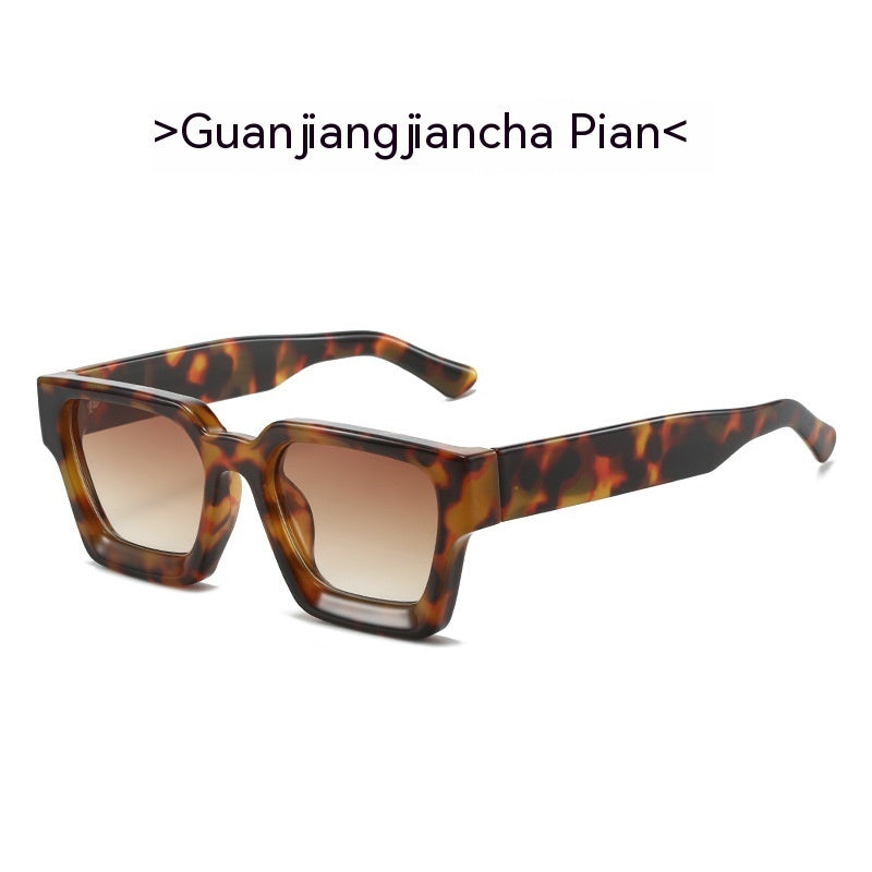 Minimalist And Versatile European And American Thick Frame Sunglasses