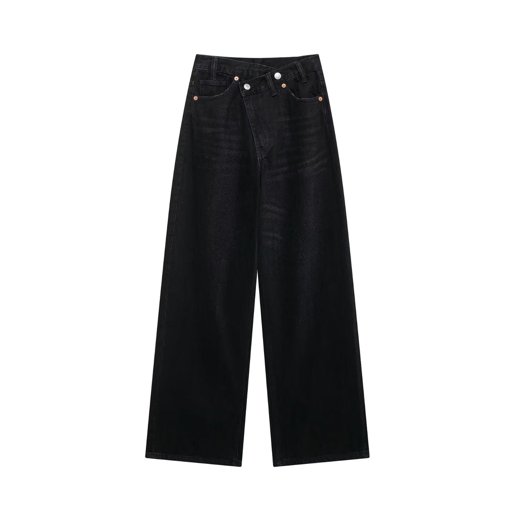 High Waist Wide Leg Jeans Daily Comfortable, Casual And Versatile