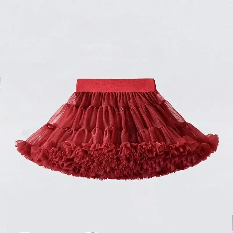 Girl's Tutu Skirt Soft Veil-year-old Princess Pettiskirt