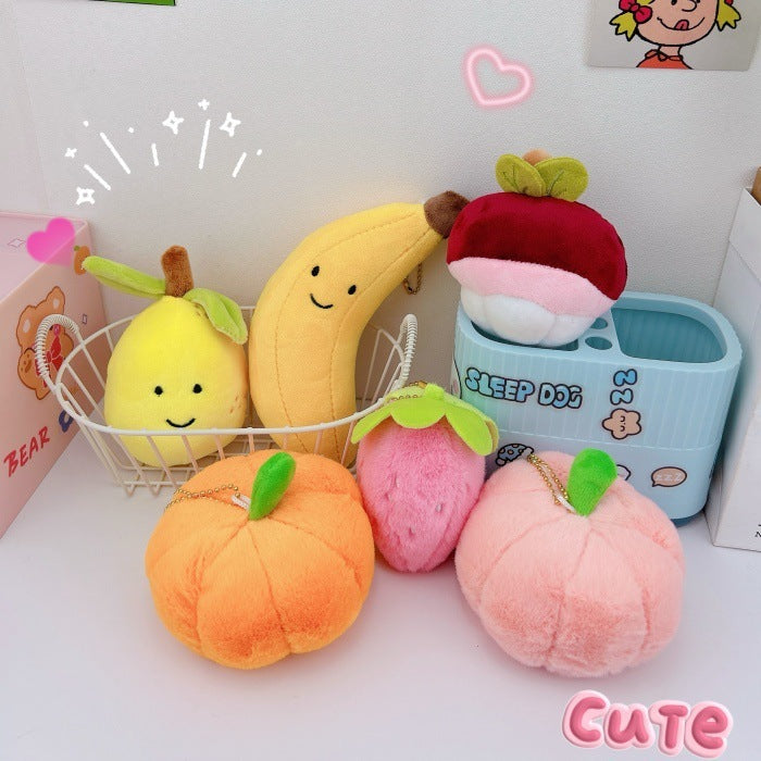 Creative Plush Cute Fruit Keychain Pendant