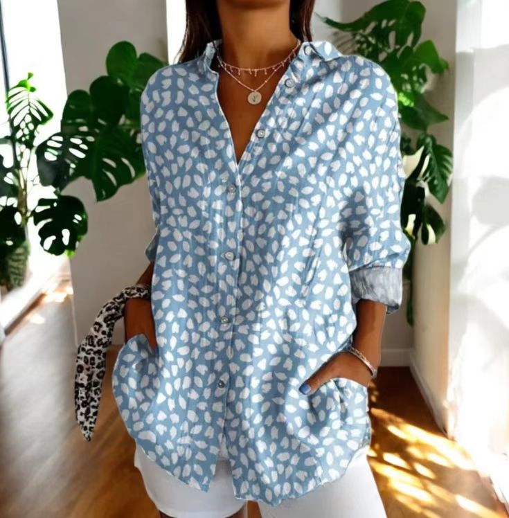 Women's Long Small Floral Print