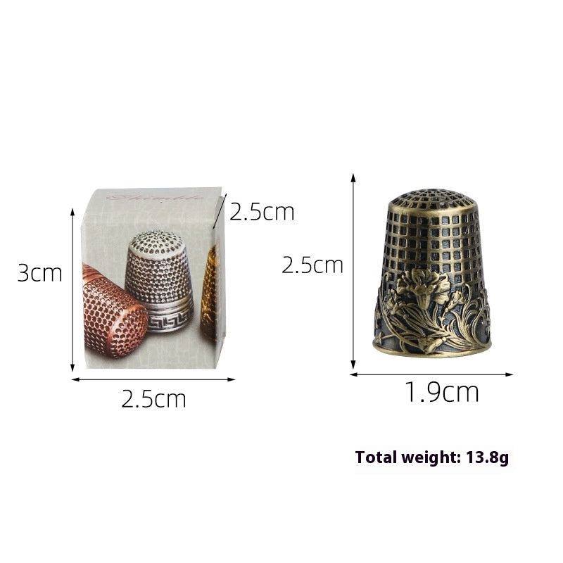 Retro Diamonds Thimble Awl Syringe