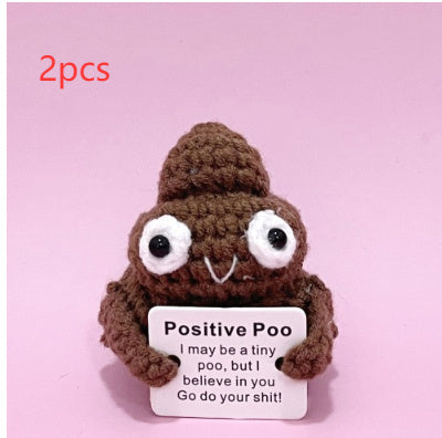 New Cute Positive Energy Emotional Cucumber Pickle Doll Knitting