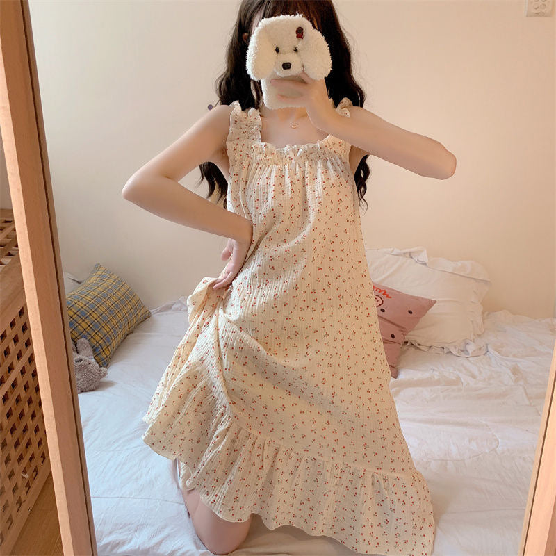 Fashion Suspender Skirt Pajamas For Women