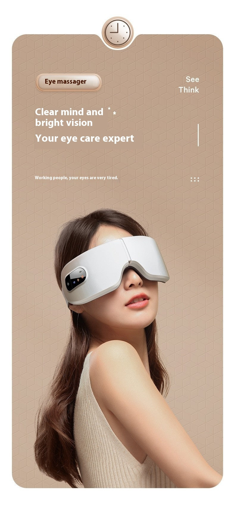 Bluetooth Music Hot Compress Eye Mask Massager