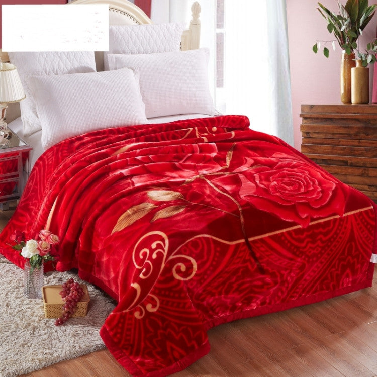 Blanket Quilt Winter Double Sided Warmth Extra Thick Flannel