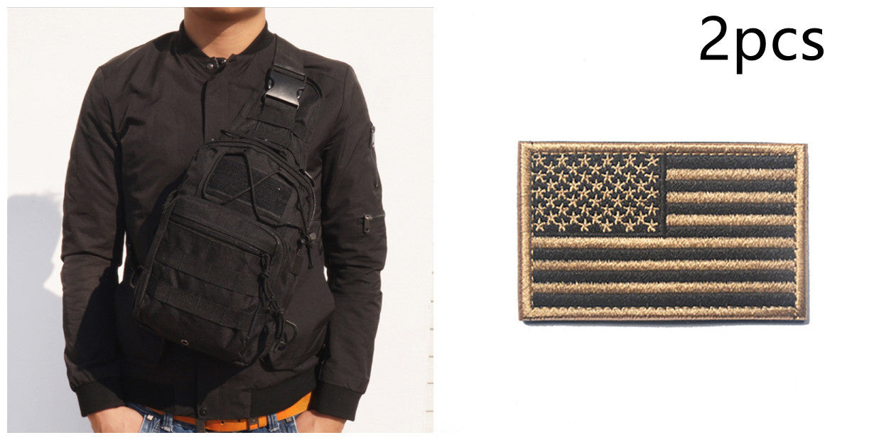 Velcro Label Stars And Stripes Embroidered Cloth Tips Qi Zhang