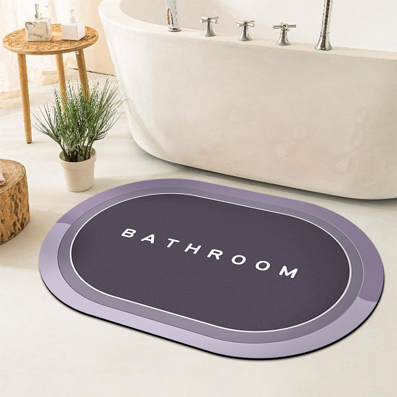 Simple Diatom Ooze Cushion Bathroom Entrance Floor Mat
