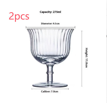 American Cold Ice Latte Coffee Cup Bar Cocktail Household Glass