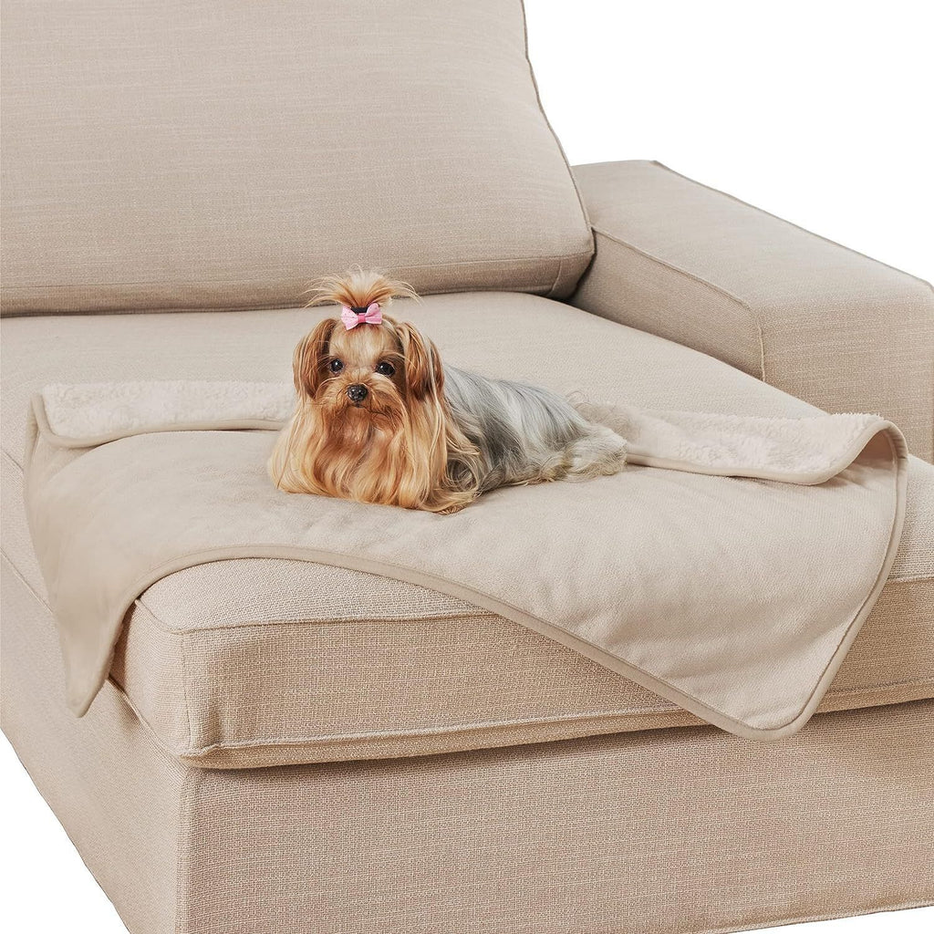 Pet Waterproof Flannel Sherpa Thickened Dog Blanket Cat Mat