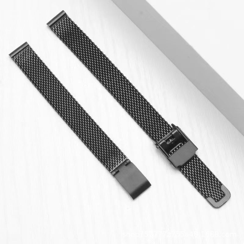 Stainless Steel 06 Wire Mesh Belt Double-security Buckle Watch Band