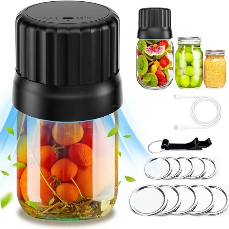 Electric Mason Jar Vacuum Sealing Machine Automatic Integrated