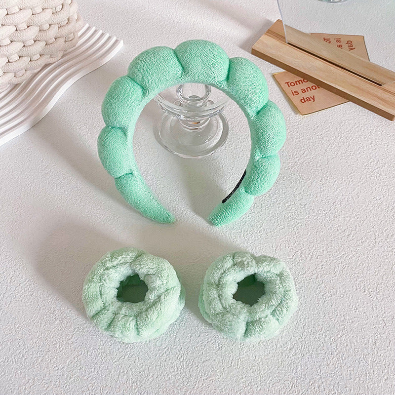 Twist Sponge Headband Wrist Strap Suit Women