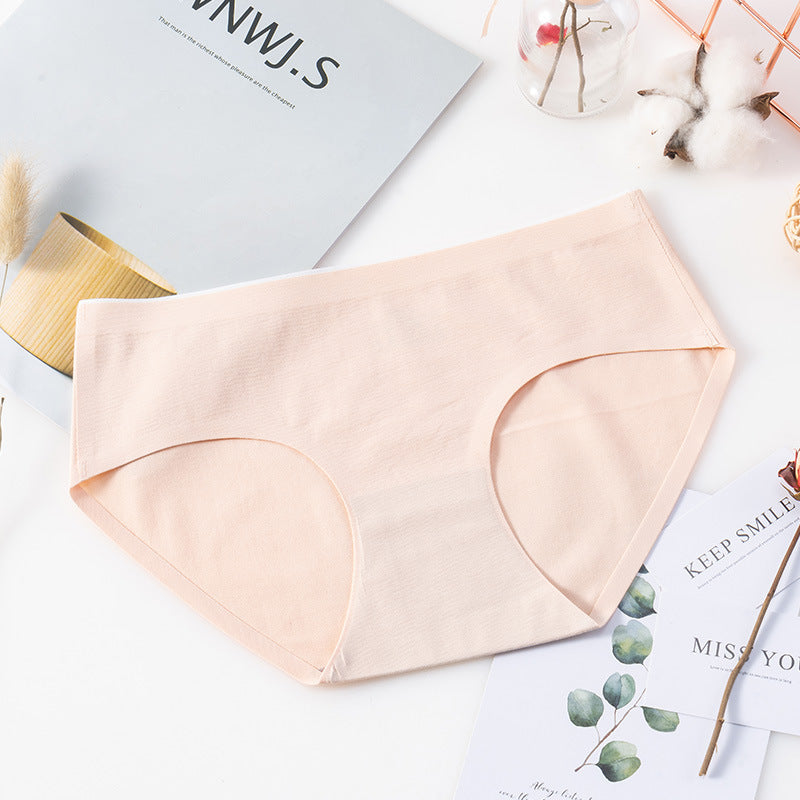 Mid Waist Girl Cotton Seamless Ladies Breathable Plus Size Triangle Shorts
