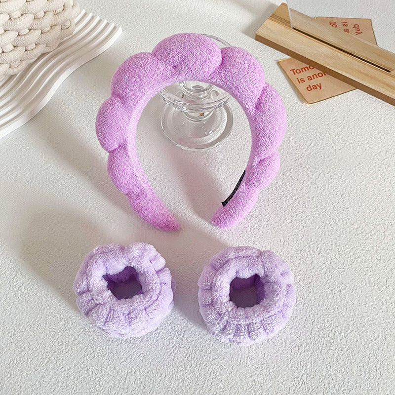 Twist Sponge Headband Wrist Strap Suit Women