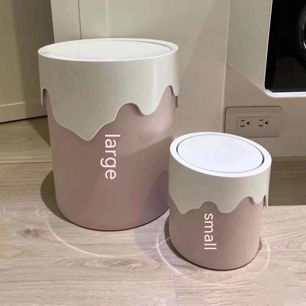 Ice Cream Rabbit Ears Bowknot Trash Can