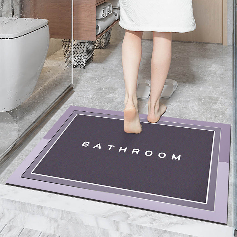 Simple Diatom Ooze Cushion Bathroom Entrance Floor Mat