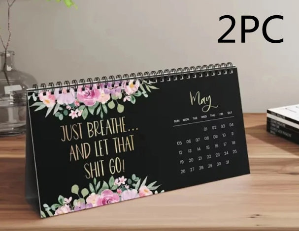 2024 Flower Calendar Spoof Living Room Wall Calendar