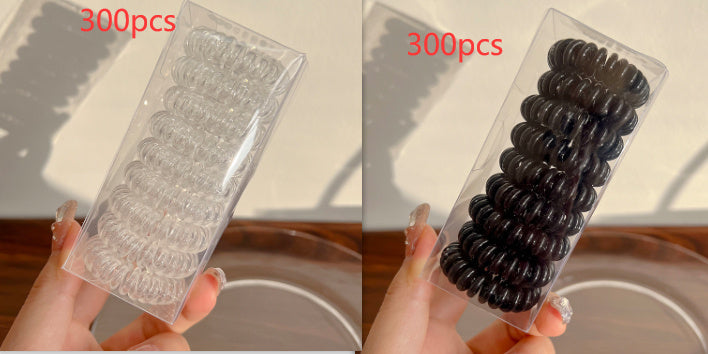 9 Boxed Gradient Gray Phone Line Hair Ring