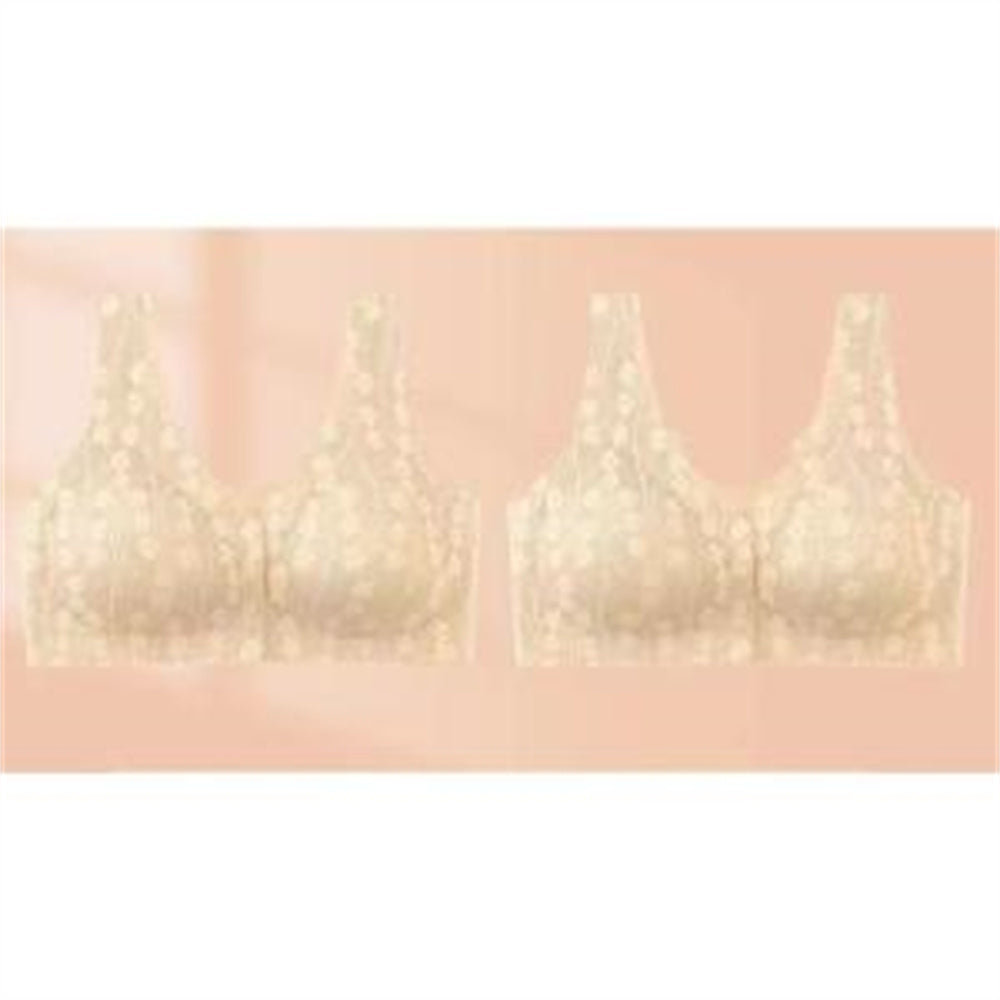 Front Buckle Underwear Vest Underwear Women's Seamless Front Buckle Plus Size Bra