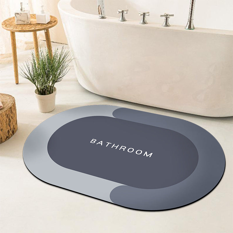 Simple Diatom Ooze Cushion Bathroom Entrance Floor Mat