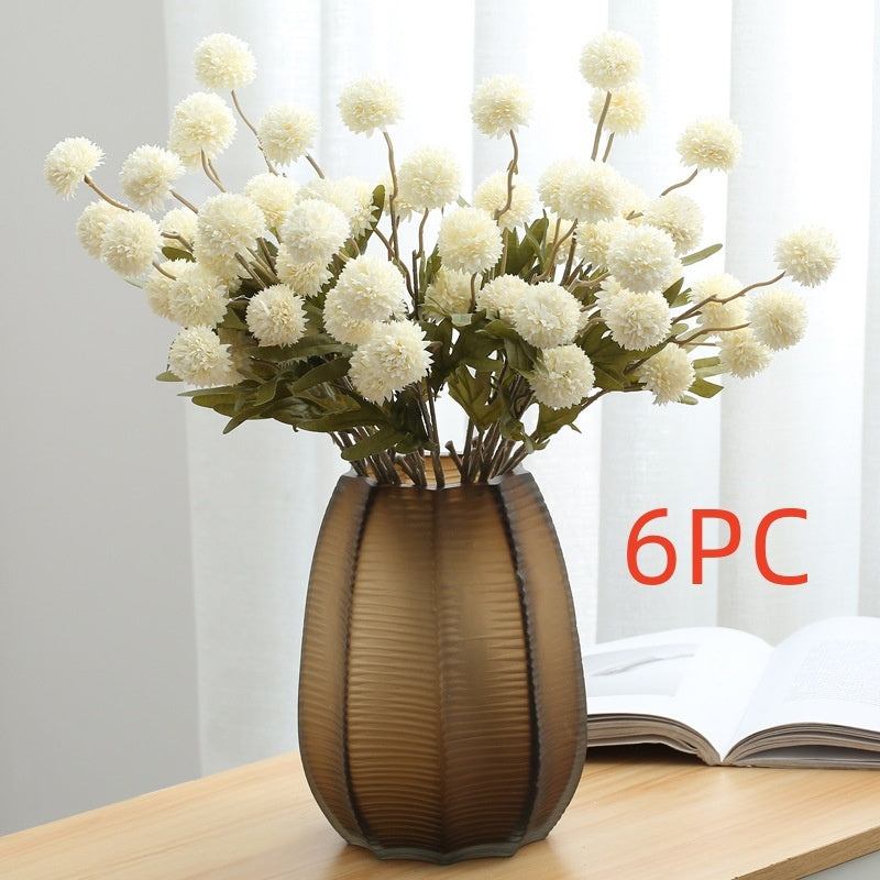 Simulated Flower Living Room Potted Flower Arrangement Ball Decoration
