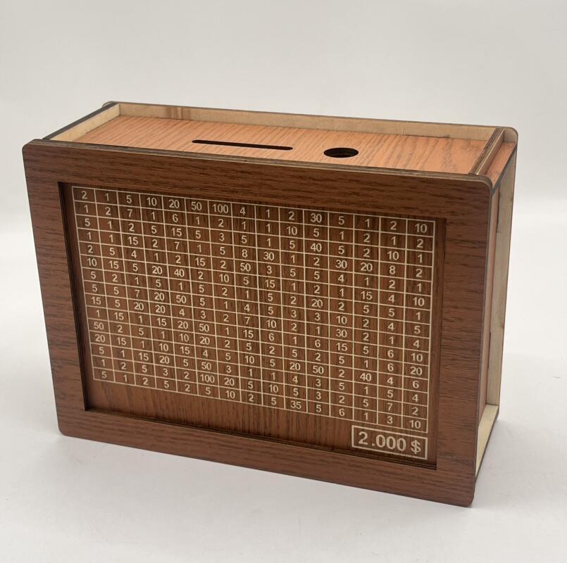 Home Quality Counter Wooden Piggy Bank