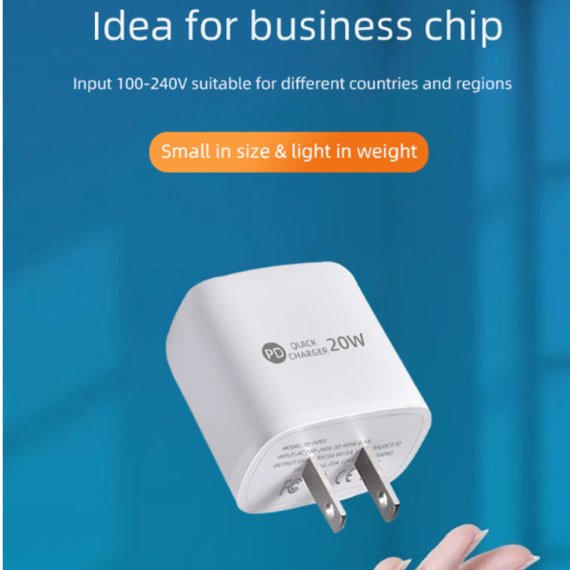 Mobile Phone Charging Plug Fast Charge PD20W Applicable