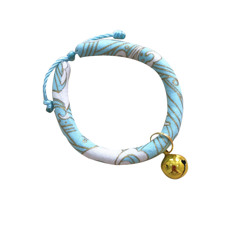 Japanese style pet cat and dog collar necklace