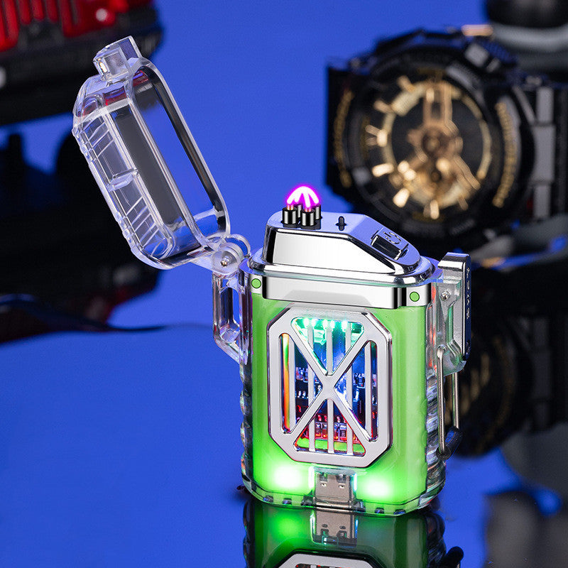 Transparent Shell Electronic Pulse Charging Lighter