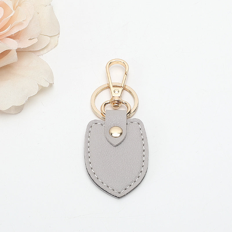 European And American Retro Double-layer Thick Leather Keychain