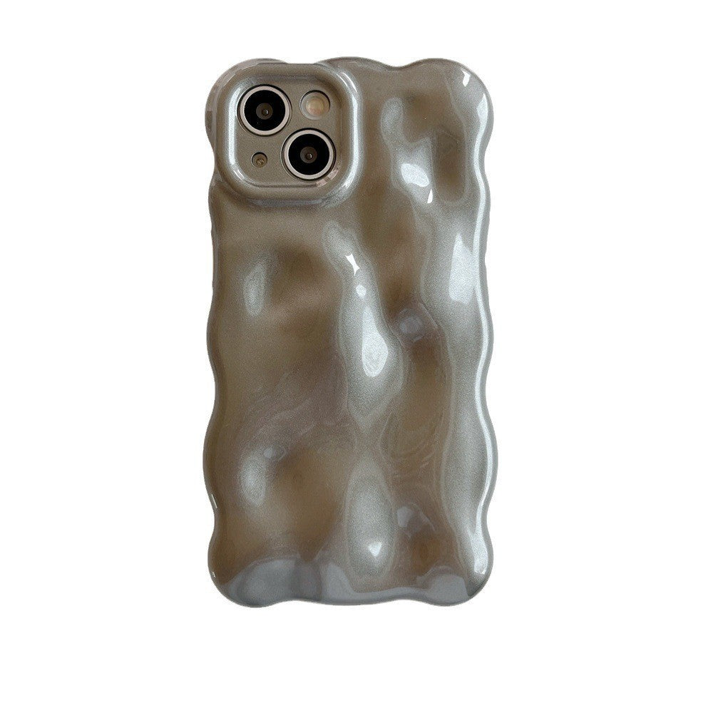 Pure Gray Meteorite Pattern Creative Soft Shell Phone Case