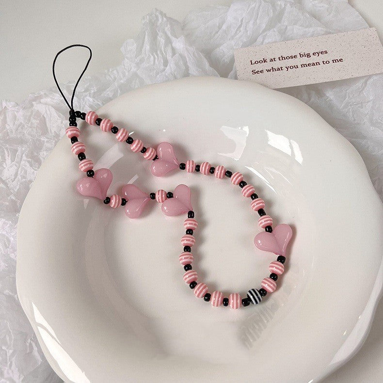 Love Beaded Phone Case Chain