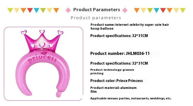 Cartoon Aluminum Film Headband Balloon Graduation Season