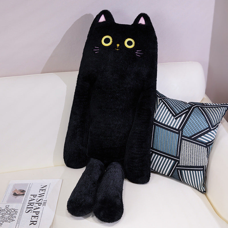 Long Strip Cat Pillow Sleeping Leg-supporting Large Size Doll Plush Toy Sleeping Companion