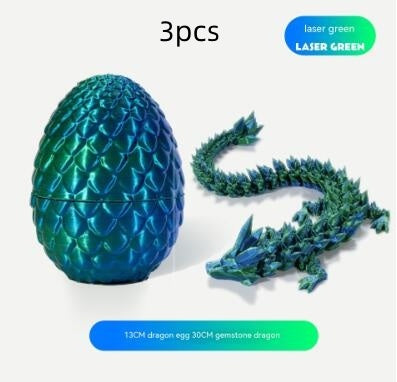 3D Printing Dragon Egg Dragon Gift Set Gem Dragon Decoration Hand-made Gift Color Decorative Creative Fashion Play