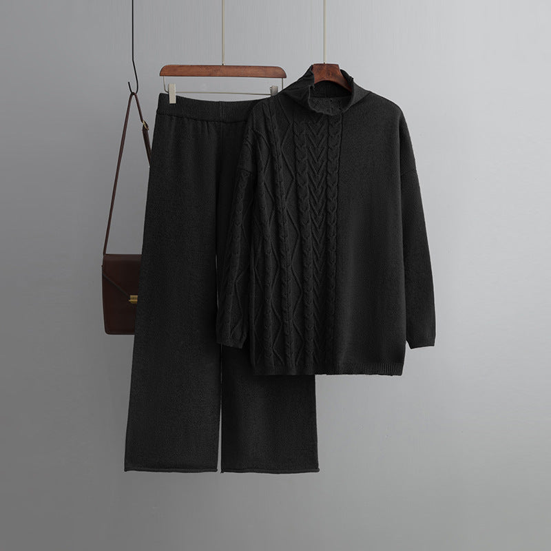 European And American Fashion New Style Gentle And Comfortable Two-piece Sweater