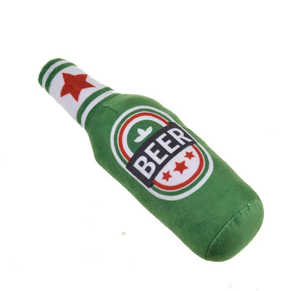 Plush Stuffed Vodka Squeaky Sounding Molar Toy