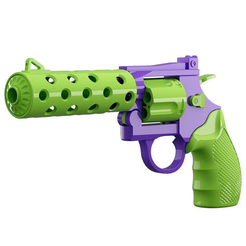 Mechanical Continuous Hair Left Wheel Children Toy Gun