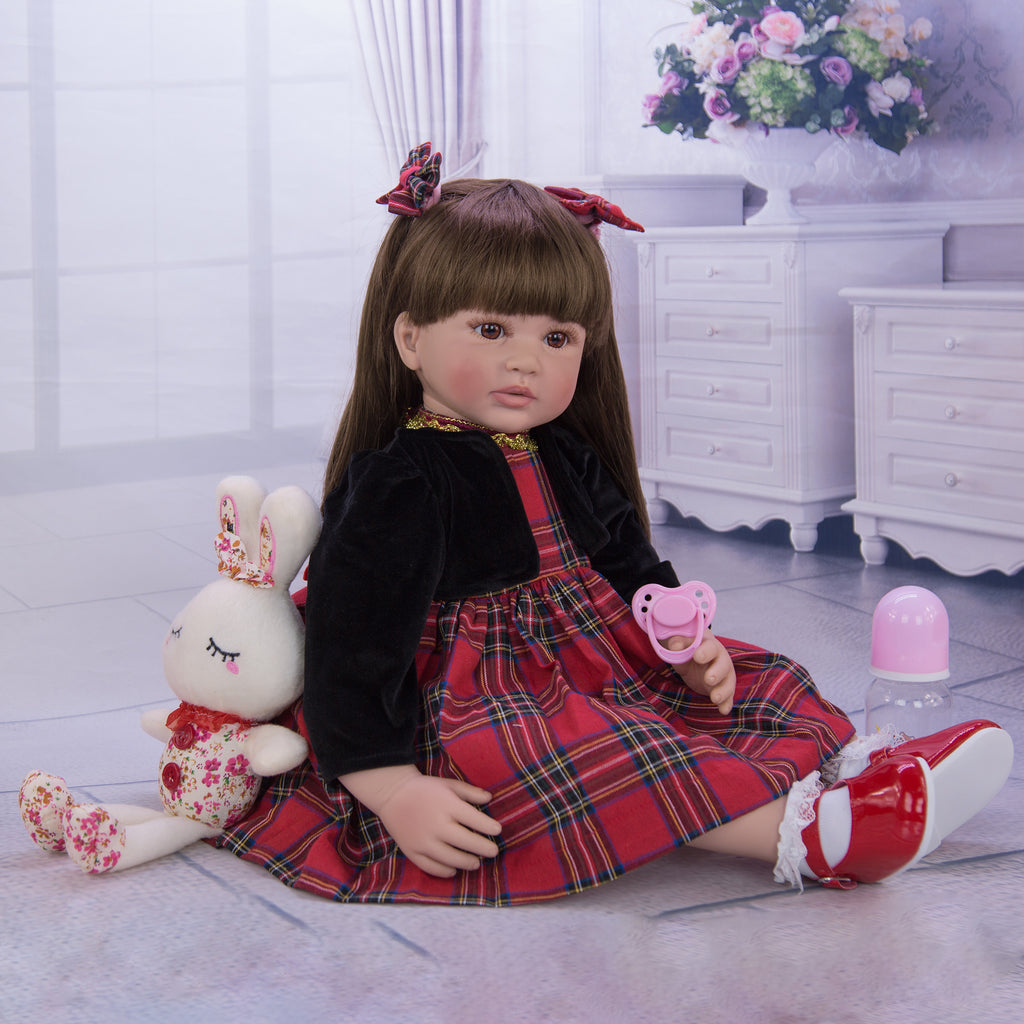 KEIUMI24-inch Reborn Doll Reborn Baby Cloth Body Simulation Baby