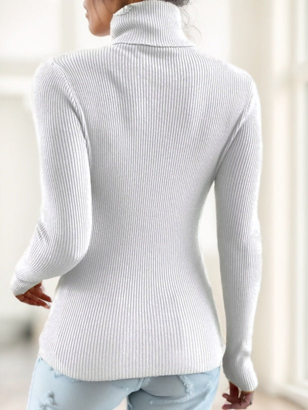 Knit Sweater Without Necklace,Long Sleeve Tops