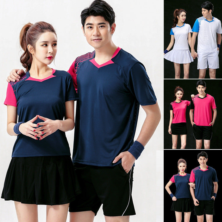 New Badminton Clothing Suit Men's And Women's Breathable Quick-drying