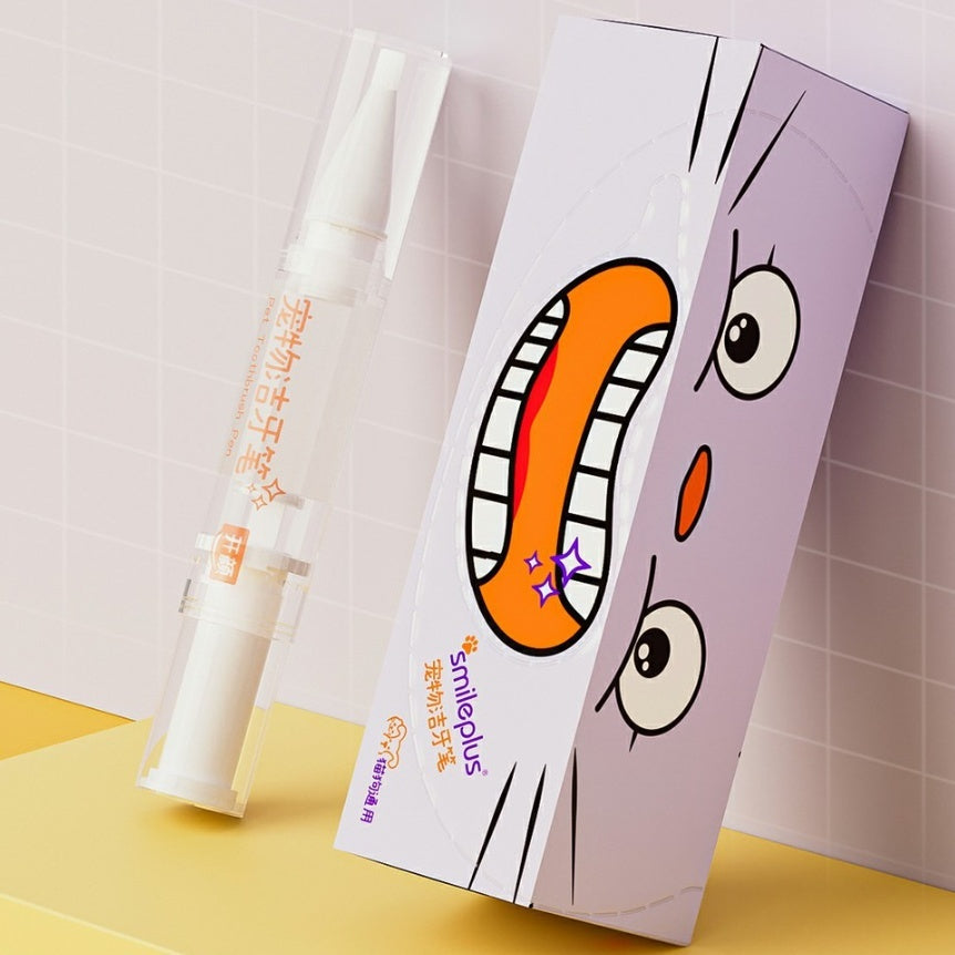 Dog Teeth Whitening Pen Cat Cleaning Tartar Pet Toothbrush Pen