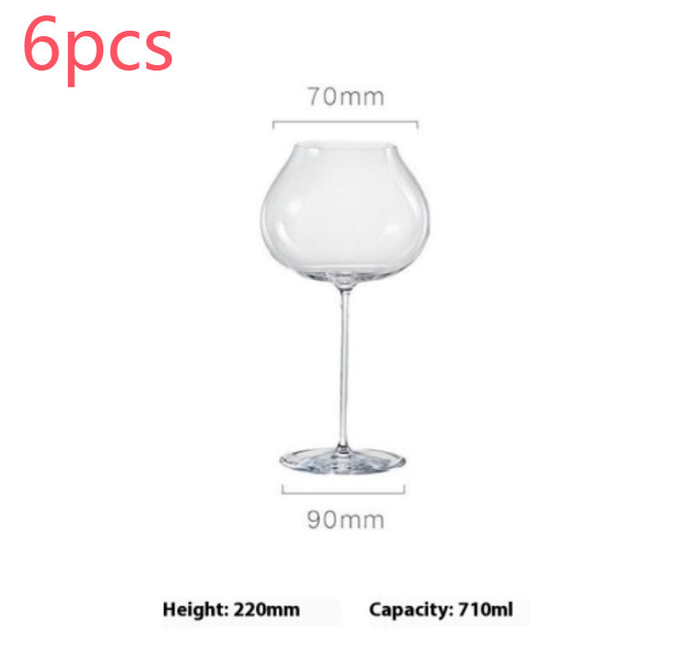 Yunya Bordeaux Wine Glass Ultra-thin Thin Rod Handmade Goblet