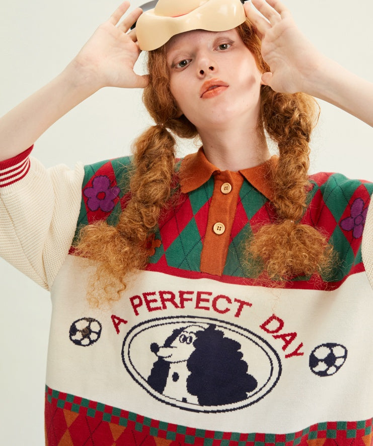 Women's Color Matching Padded Warm Sweater