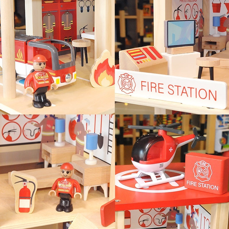 Role Play House Police Fire Department Educational Children's Toys Suit