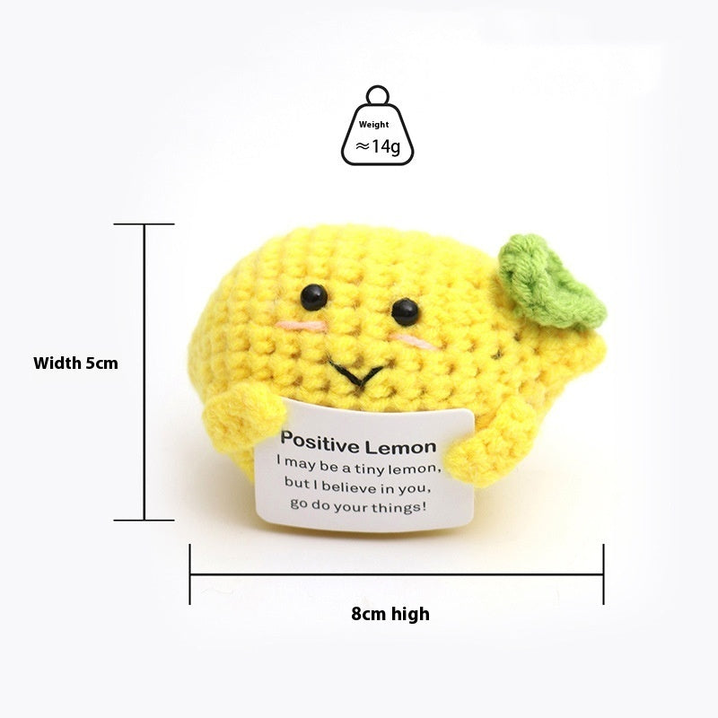 Wool Crocheted Positive Energy Potato Facial Expression Package Wool Fruit