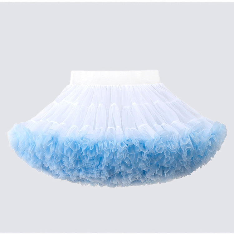 Girl's Tutu Skirt Soft Veil-year-old Princess Pettiskirt